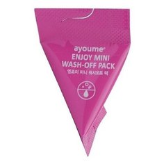 Ayoume Enjoy Mini Wash Off Pack Успокаивающая маска с каламином, 3 г