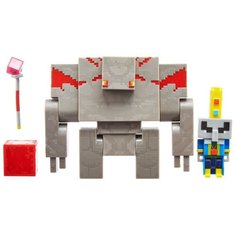 Фигурки Mattel Minecraft Подземелье Красный голем и Верховный Илладжер GND38
