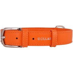 Ошейник COLLAR Glamour без украшений 3293 30-39 см оранжевый