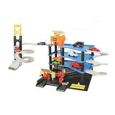 Joy Toy Мега парковка 0847, голубой/серый/черный/оранжевый