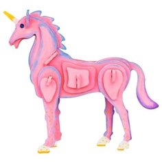 Деревянный конструктор-раскраска Robotime единорог Unicorn