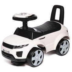 Каталка-толокар Babycare Sport Car с музыкальным рулем и резиновыми колесами (613W) белый