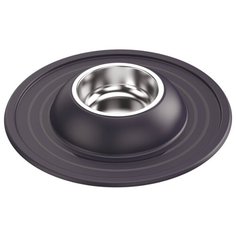 Миска металлическая Lilli Pet Soft Touch для животных на подставке, 600 мл, черничная