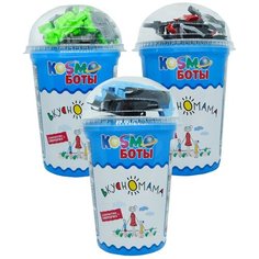 Кукурузные шарики в стакане с игрушкой "Космоботы" (ВКУСНОМАМА), 3шт.