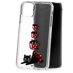 Чехол на iP 11 Pro Max Kruche Print Котенок в чашке КruЧЕ