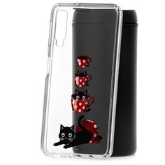 Чехол на Samsung Galaxy A7 (2018) A750 Kruche Print Котенок в чашке КruЧЕ