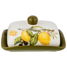 Масленка Agness, серия "Лемон Три", 17х12.5 см, высота 8.5 см (358-1566)