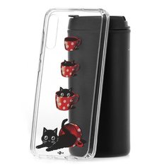Чехол на Samsung Galaxy A70 2019 Kruche Print Котенок в чашке КruЧЕ