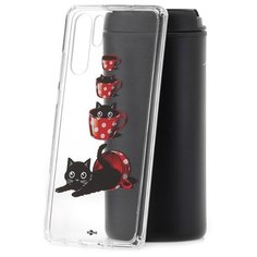 Чехол на Huawei P30 Pro Kruche Print Котенок в чашке КruЧЕ