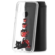 Чехол на Huawei Y6 2019 Kruche Print Котенок в чашке КruЧЕ