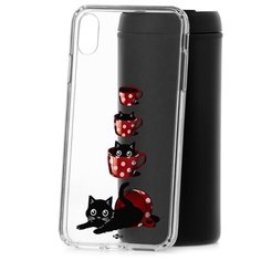 Чехол на iP XS Max Kruche Print Котенок в чашке КruЧЕ