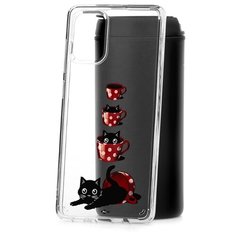 Чехол на Samsung Galaxy A71 Kruche Print Котенок в чашке КruЧЕ