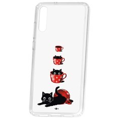 Чехол на Huawei P20 Kruche Print Котенок в чашке КruЧЕ