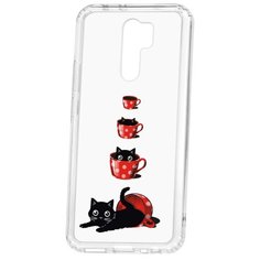 Чехол-накладка Xiaomi Redmi 9 Kruche Print Котенок в чашке КruЧЕ