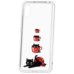Чехол-накладка Xiaomi Redmi 9A Kruche Print Котенок в чашке КruЧЕ