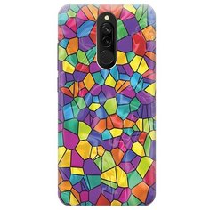 Ультратонкий силиконовый чехол-накладка для Xiaomi Redmi 8 с принтом "Яркая мозаика" Gosso