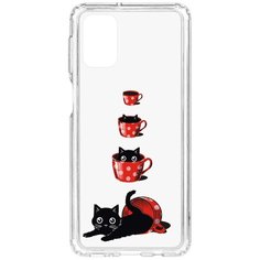 Чехол на Samsung Galaxy M31S Kruche Print Котенок в чашке КruЧЕ
