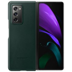 Чехол Samsung Leather Cover для Galaxy Z Fold2 зеленый