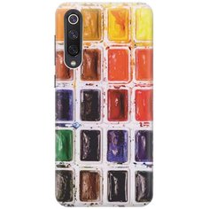 GOSSO Ультратонкий силиконовый чехол-накладка для Xiaomi Mi 9 SE с принтом "Палитра красок"