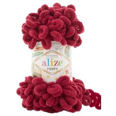 Пряжа для вязания Alize Puffy, цвет 107, 9м 100гр, 5 мотков