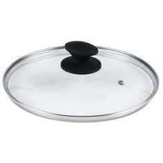 Крышка стеклянная Sabatier из жаростойкого стекла с пароотводом, 26 см