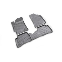 Коврики в салон Element KIA Rio III (JB) 2005-2011, 4 шт. (полиуретан, серые), NLC.25.02.211
