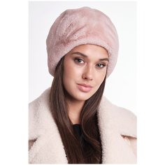 Кубанка BATTISTA 1599 Вера из экомеха под кролика розовая пудра