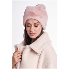 Шапка-бини BATTISTA Ирина (3319) из экомеха под кролик пудра
