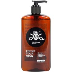 Шампунь мужской YUNSEY для роста волос, для усов и бороды, против себореи, перхоти, 380 мл.