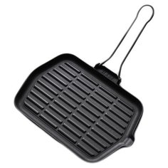Сковорода-гриль ILSA 02070210GBS, 30x22 см, съемная ручка, черный