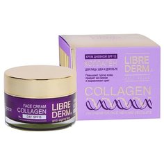 Librederm Anti-Aging Collagen Крем дневной SPF15 Коллаген для восстановления сияния и ровного цвета кожи лица, шеи и декольте, 50 мл