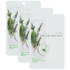 Eunyul тканевая маска Daily Care Sheet Mask с экстрактом чайного дерева, 22 г, 3 шт.