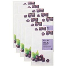 Mizon Joyful Time Essence Mask Acai Berry тканевая маска с экстрактом ягод асаи, 23 г, 10 шт.