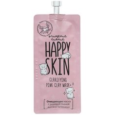Happy Skin Очищающая маска с розовой глиной, 20 мл