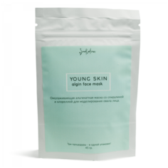 Smorodina альгинатная маска Омолаживающая со спирулиной и хлореллой Young Skin, 45 г