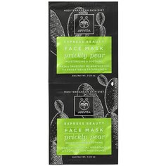 Apivita Express Beauty увлажняющая и успокаивающая маска с опунцией, 8 мл, 2 шт.