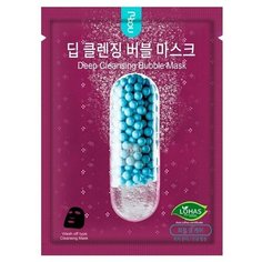 No:hj Deep Cleansing Bubble Mask Тканевая пенящаяся очищающая маска, 23 г Nohj