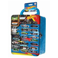 Кейс Mattel Hot Wheels для хранения 18 машинок голубой