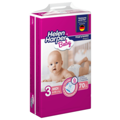 Helen Harper подгузники Baby 3 (6-10 кг), 70 шт.