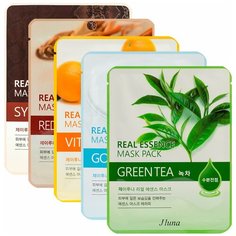 Набор тканевых масок JUNO, 5 шт, "Тонус и гладкость кожи"