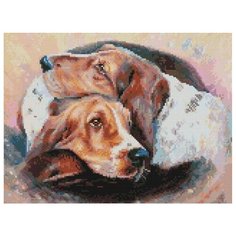 Набор для творчества Белоснежка алмазная мозайка на раме Инь-ян 30 на 40 см