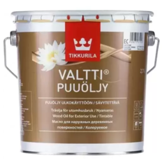 Масло Tikkurila Valtti Puuoljy для дерева с воском колеруемое, 2.7 л