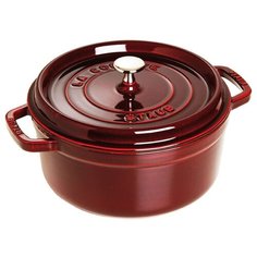 Кокот круглый, 26 см, 5,2 л, гранатовый Staub