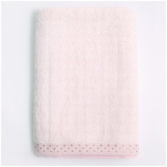 Полотенце банное, купальное для тела, лица, рук AMARO HOME махровое 70*140 розовый