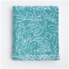 Полотенце банное, купальное для лица, рук AMARO HOME махровое 33*72 синий