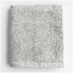 Полотенце банное, купальное для лица, рук AMARO HOME махровое 33*72 серый