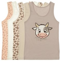 DONELLA Майка для девочек 4971878NK Размер: 4/5, Цвет: Микс, 5 шт. в упаковке