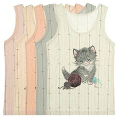 DONELLA Майка для девочек 49977ZM Размер: 10/11, Цвет: Микс, 5 шт. в упаковке