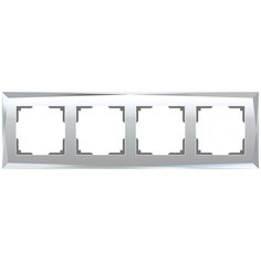 Рамка Werkel Diamant на 4 поста зеркальный WL08-Frame-04 4690389143847