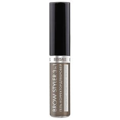 LUXVISAGE Гель-корректор для бровей BROW STYLER 3 in 1 2, капучино